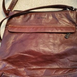 Jack georges large leather crossbody